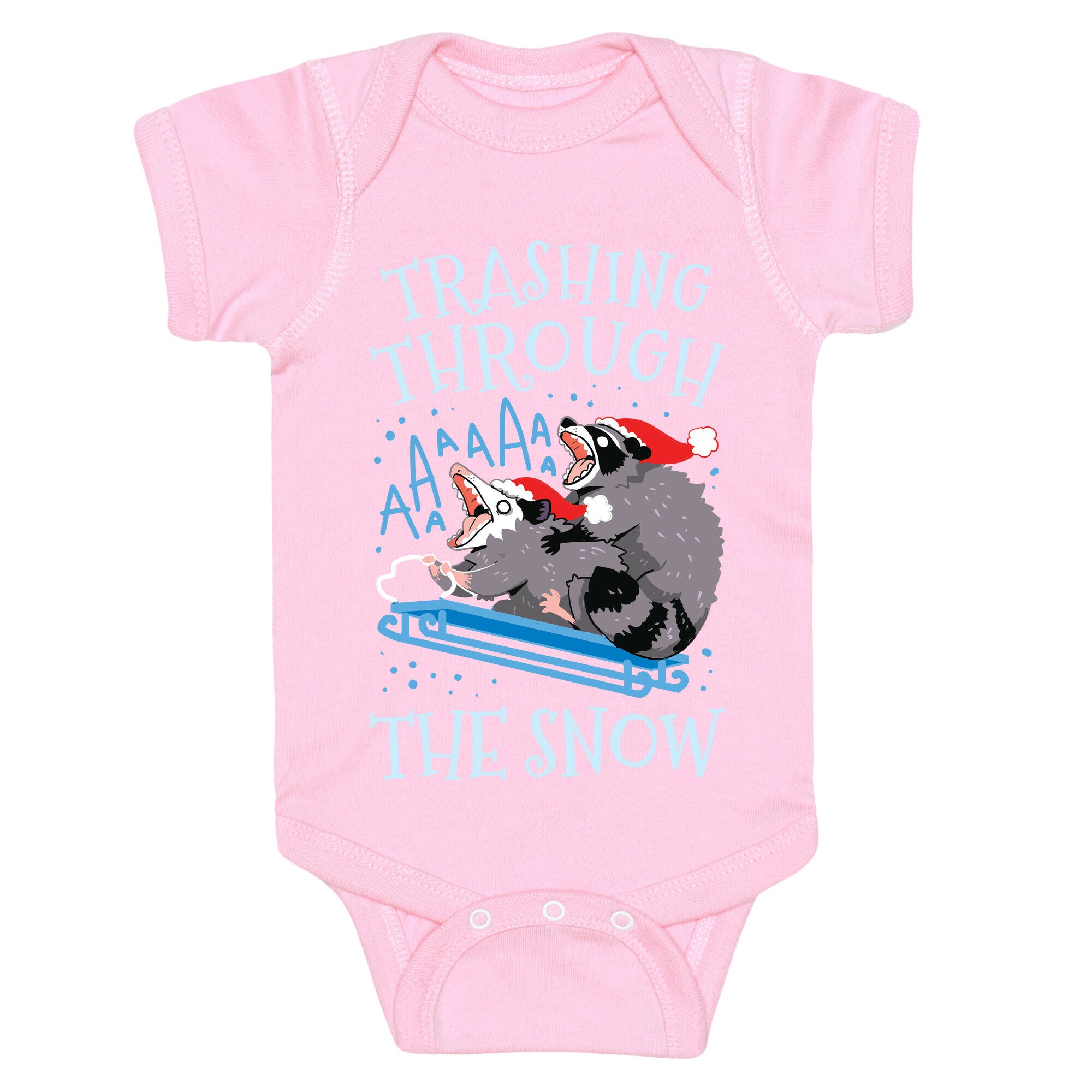 Trashing Through The Snow Baby One Piece