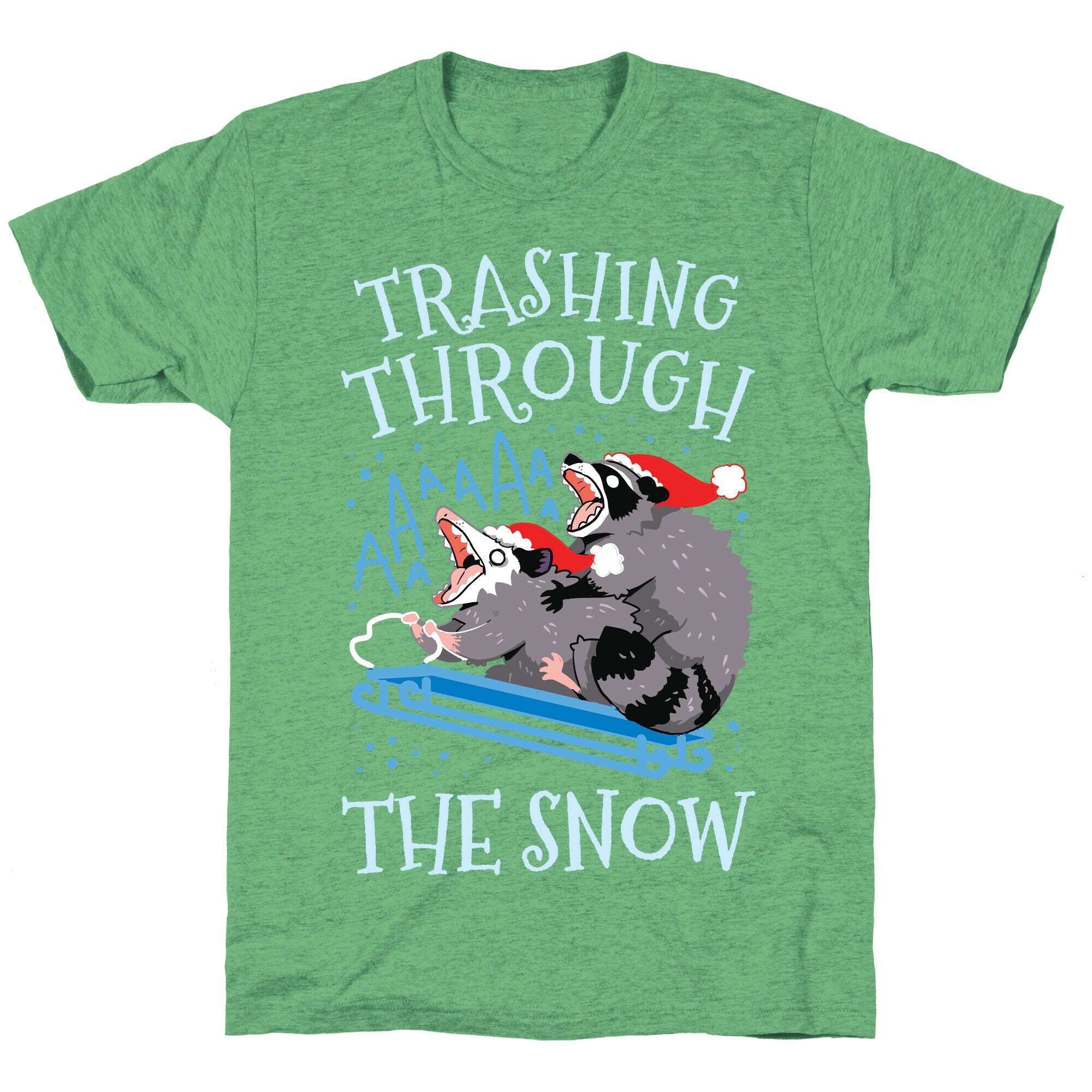 Trashing Through The Snow Unisex Triblend Tee