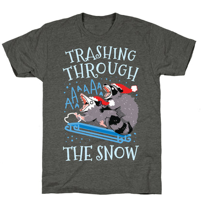 Trashing Through The Snow Unisex Triblend Tee