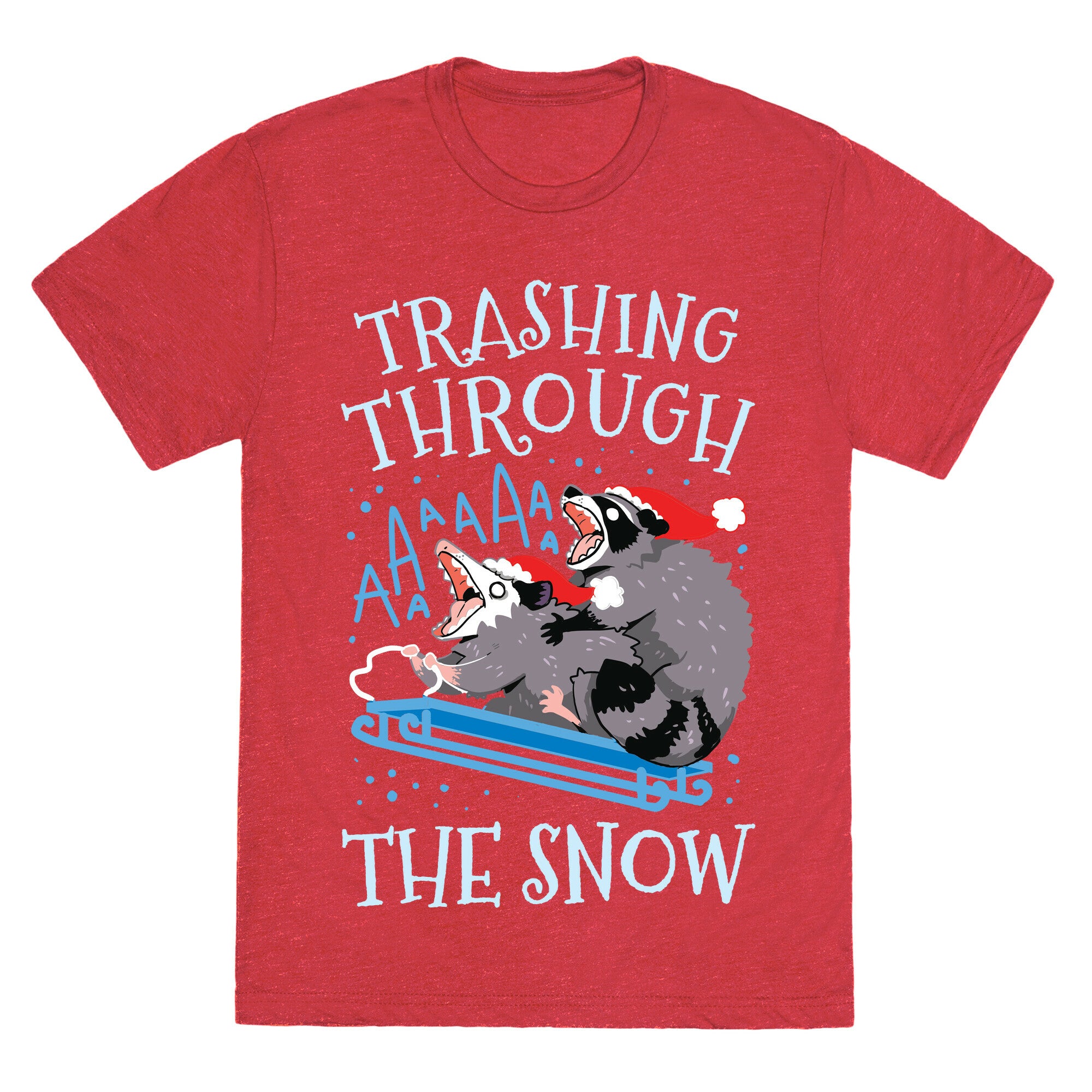 Trashing Through The Snow Unisex Triblend Tee