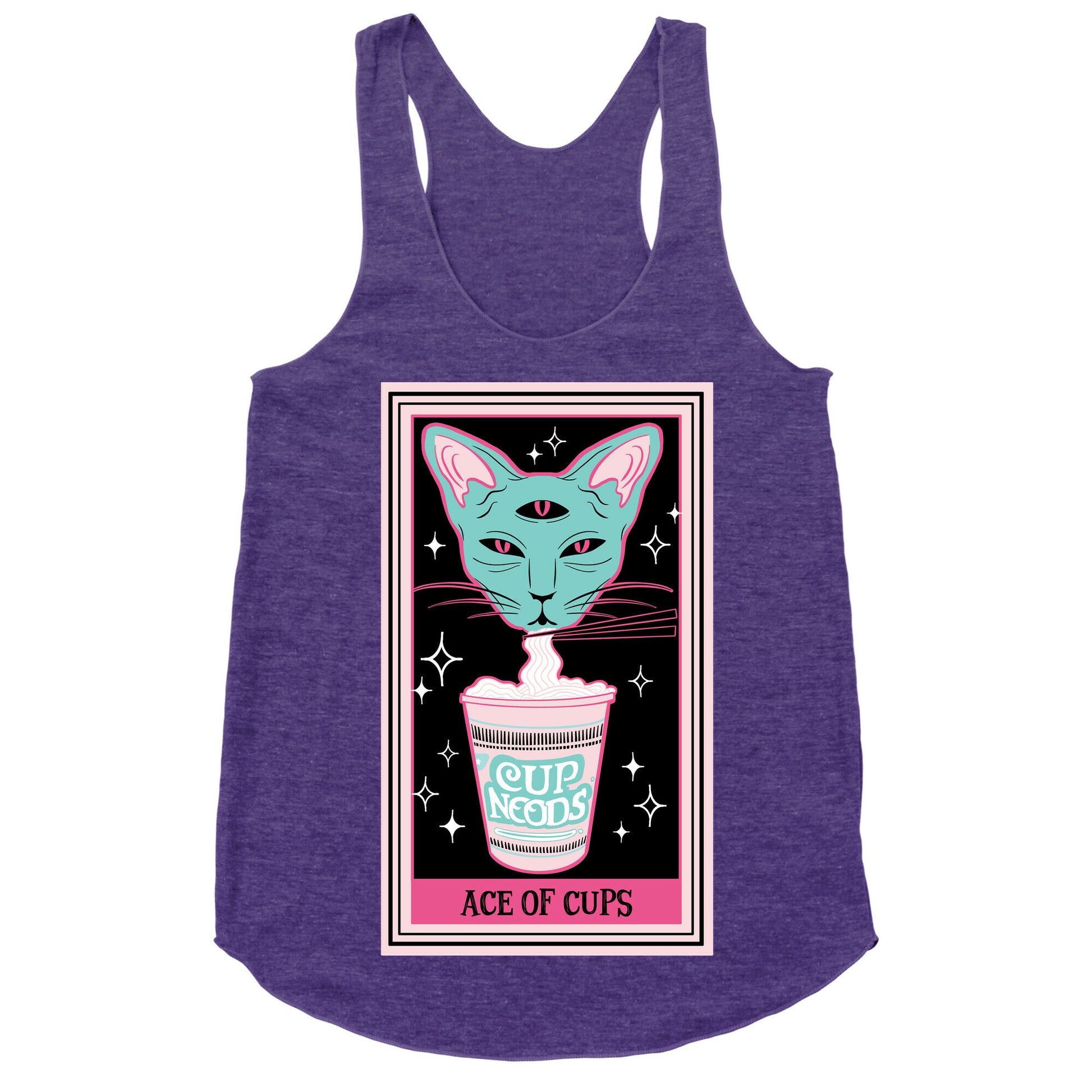 Creepy Cute Tarots: Ace of Cups Racerback Tank