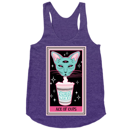 Creepy Cute Tarots: Ace of Cups Racerback Tank