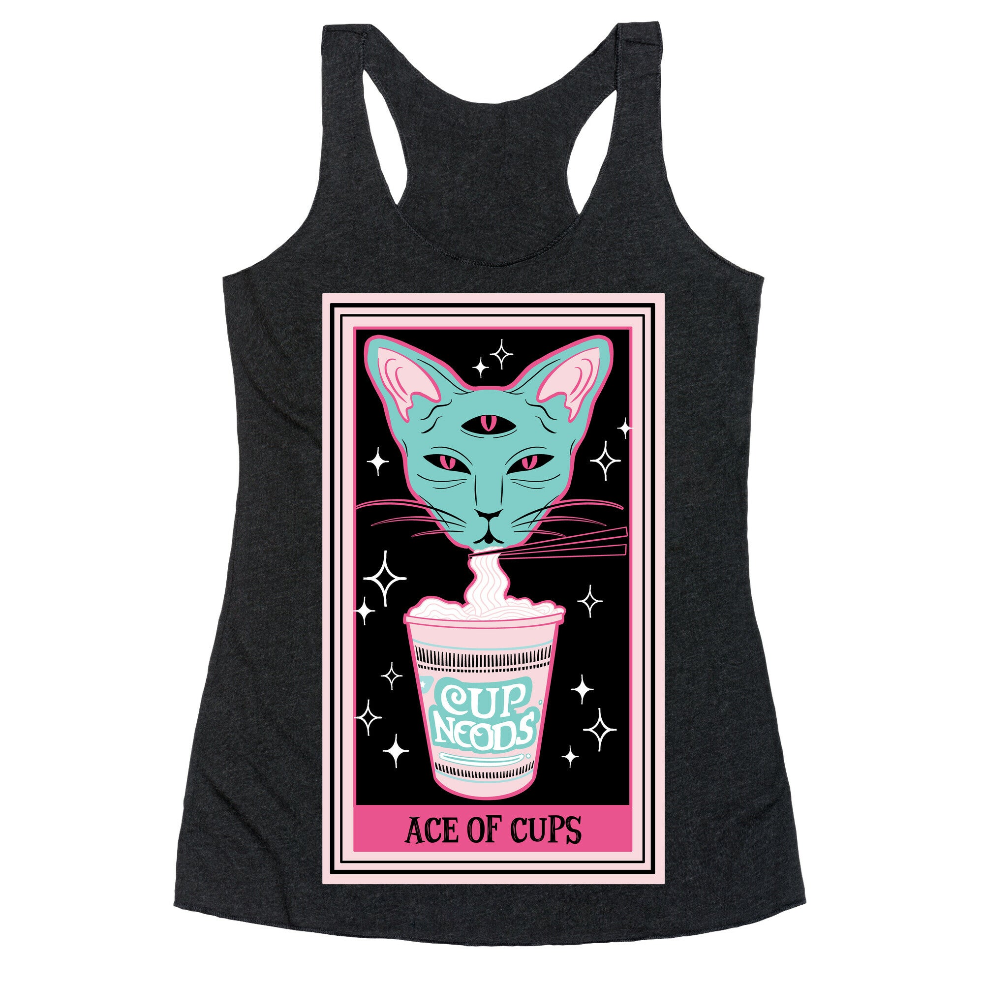 Creepy Cute Tarots: Ace of Cups Racerback Tank