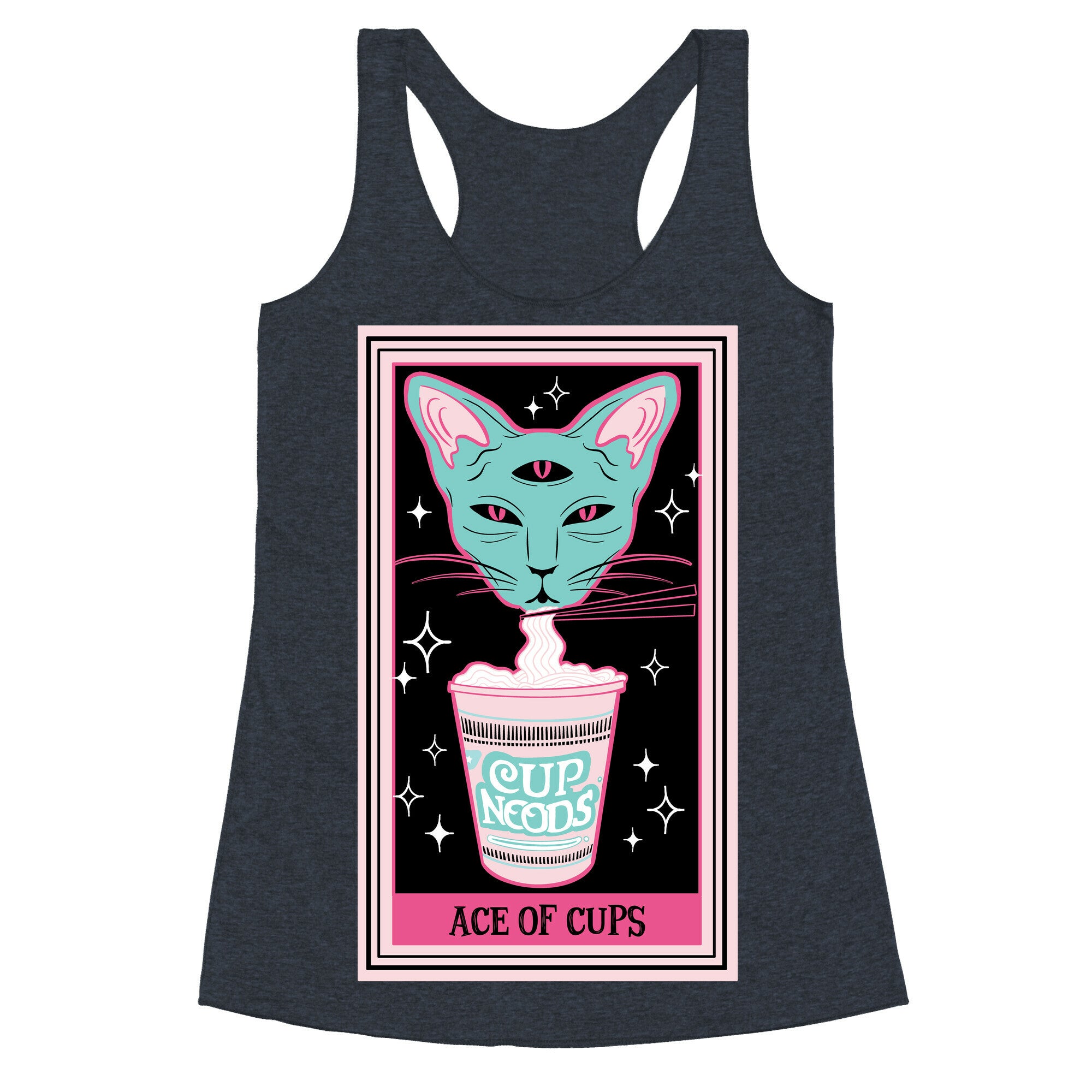Creepy Cute Tarots: Ace of Cups Racerback Tank