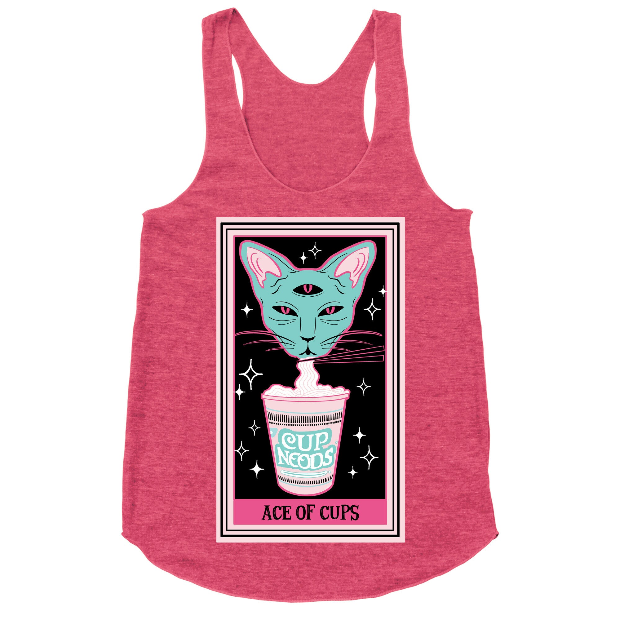 Creepy Cute Tarots: Ace of Cups Racerback Tank