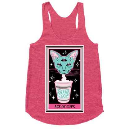Creepy Cute Tarots: Ace of Cups Racerback Tank
