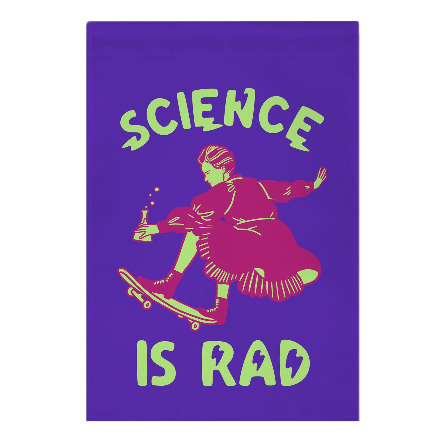 Science Is Rad (Marie Curie) Garden Flag