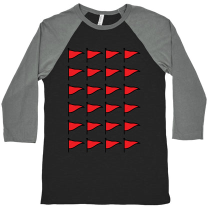 Red Flags Baseball Tee