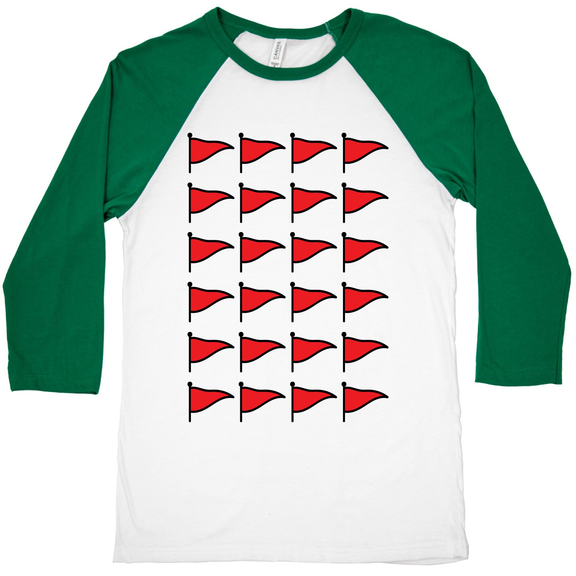 Red Flags Baseball Tee