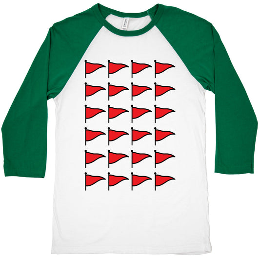 Red Flags Baseball Tee