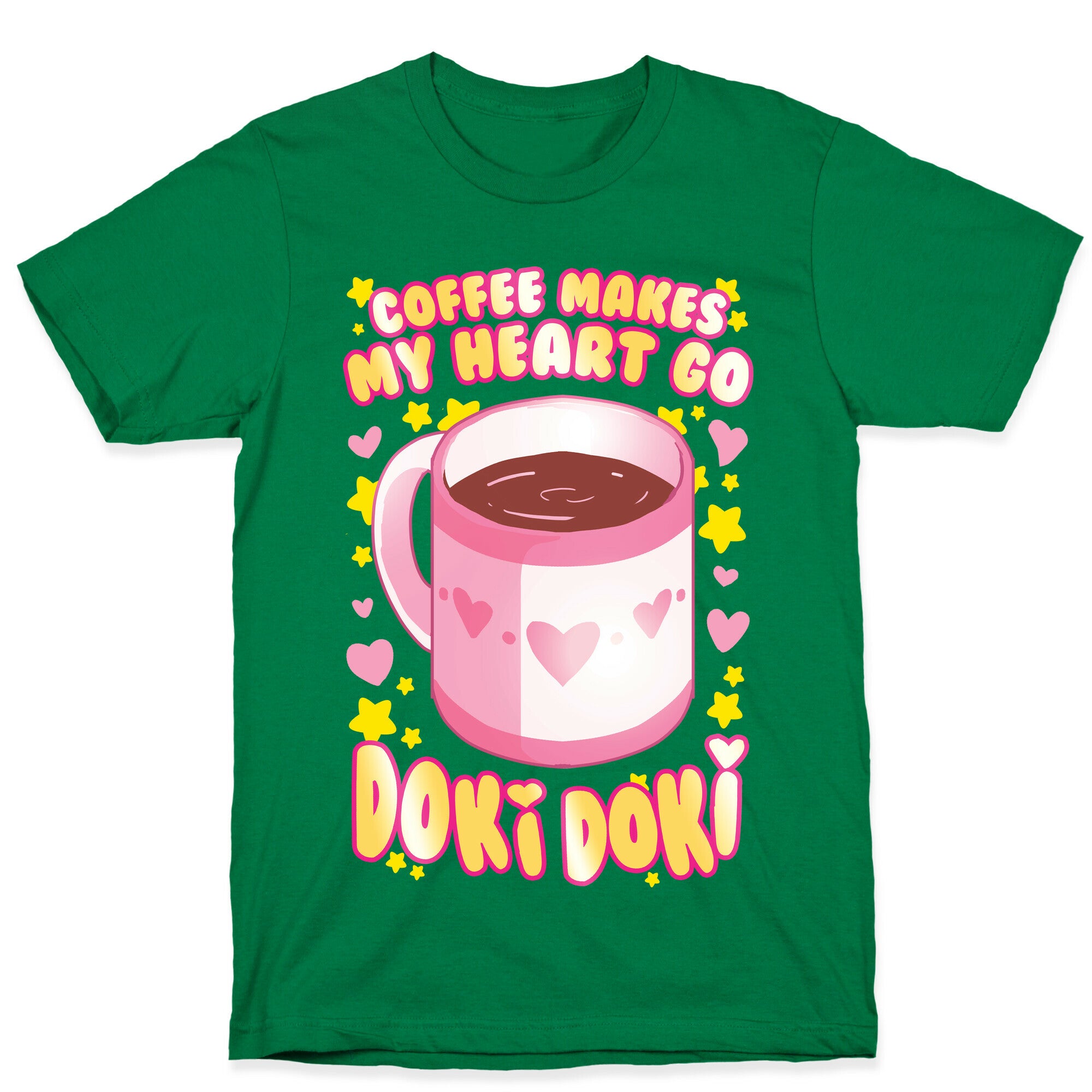 Coffee Makes My Heart Go Doki Doki T-Shirt