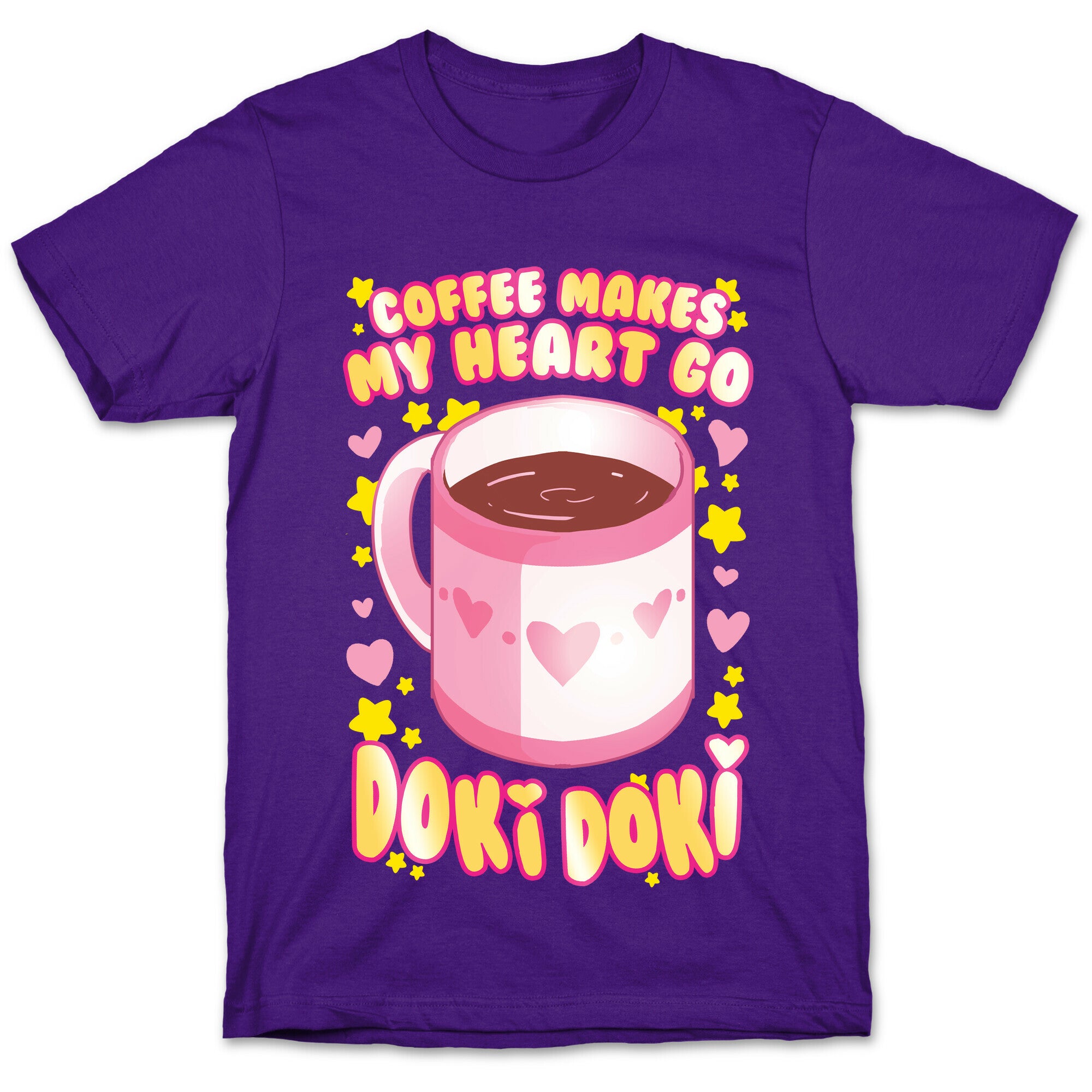 Coffee Makes My Heart Go Doki Doki T-Shirt
