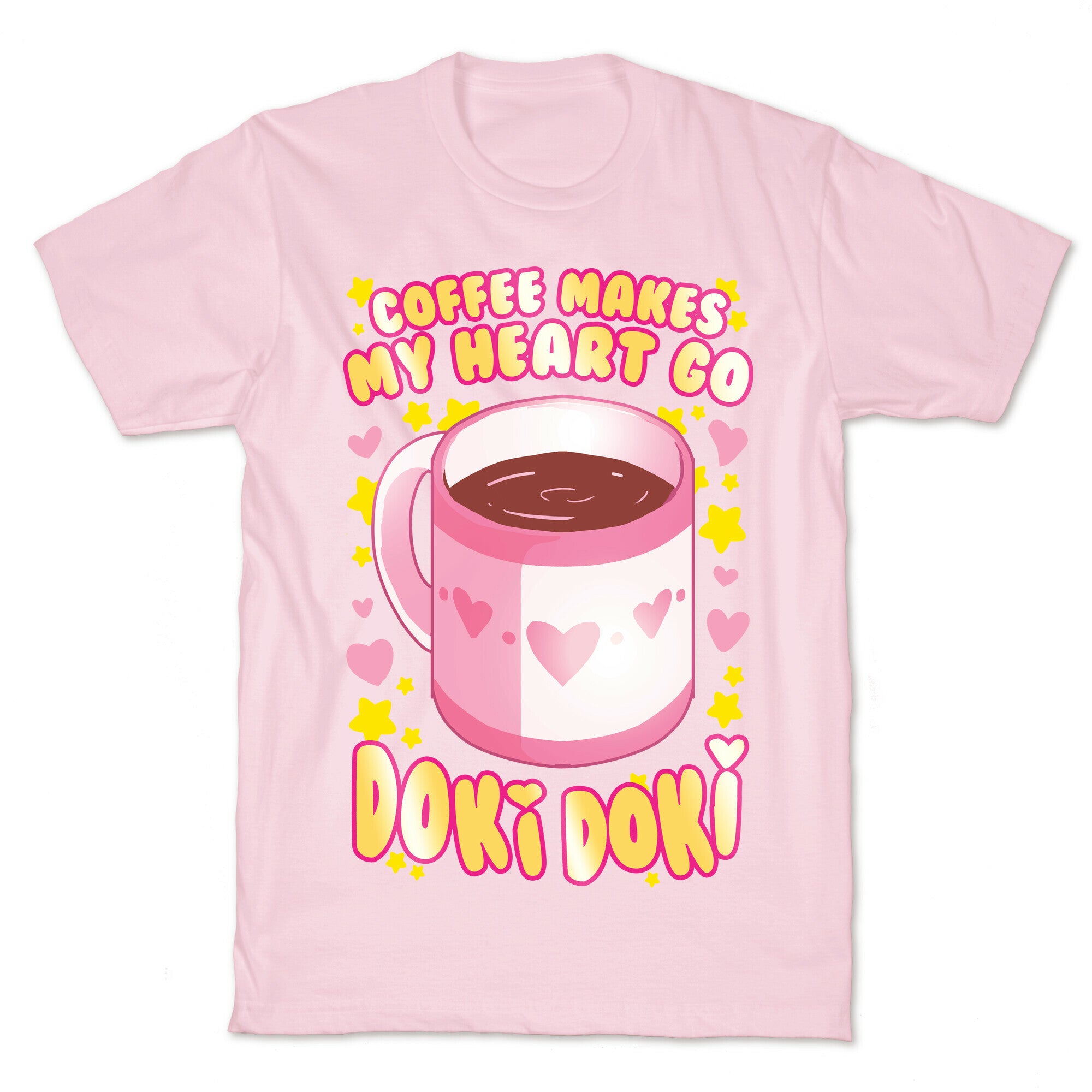 Coffee Makes My Heart Go Doki Doki T-Shirt