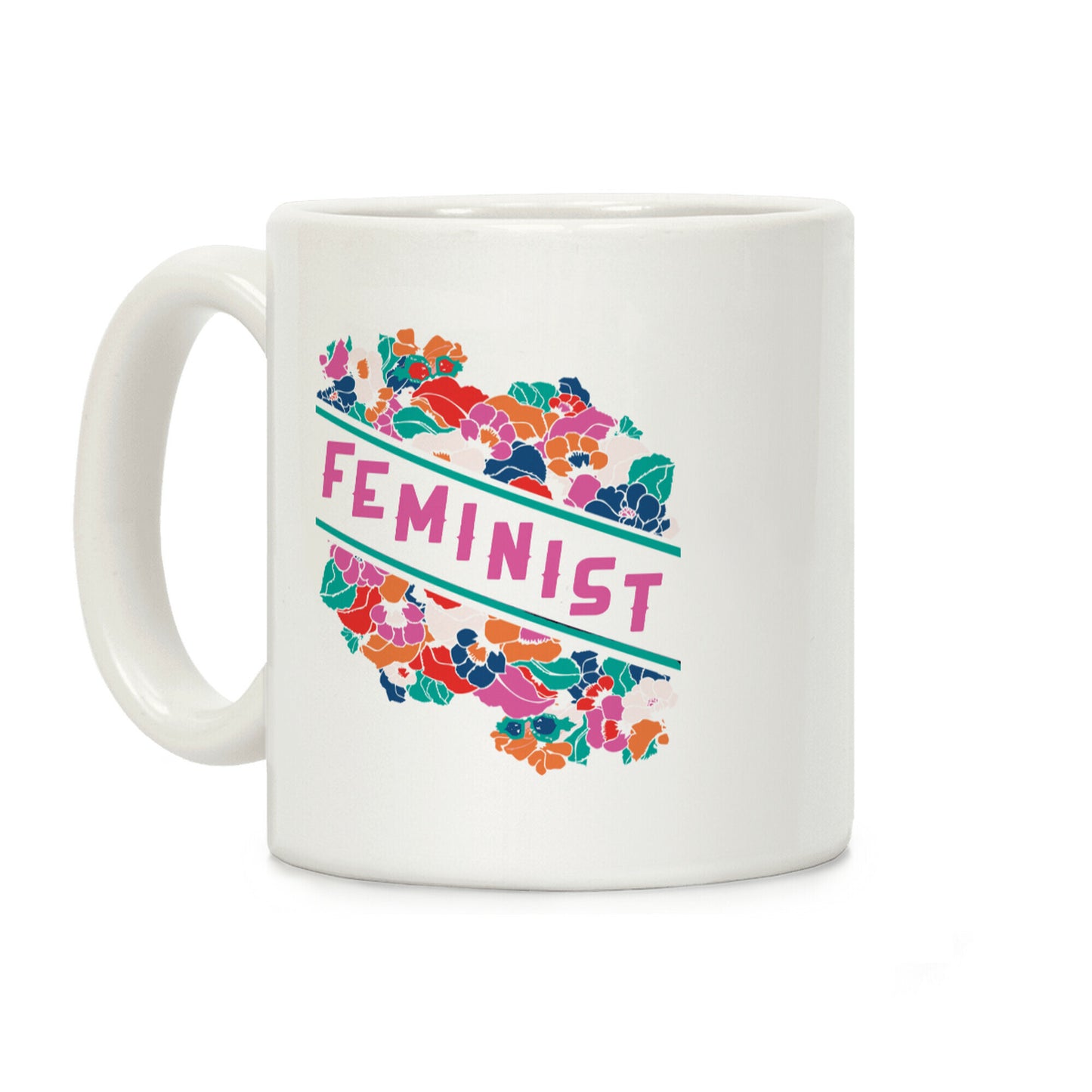 Feminist Floral Coffee Mug