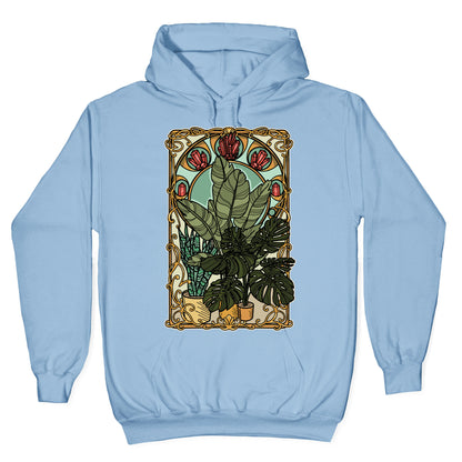 Art Nouveau House Plants Hoodie
