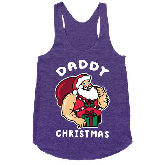 Daddy Christmas Racerback Tank