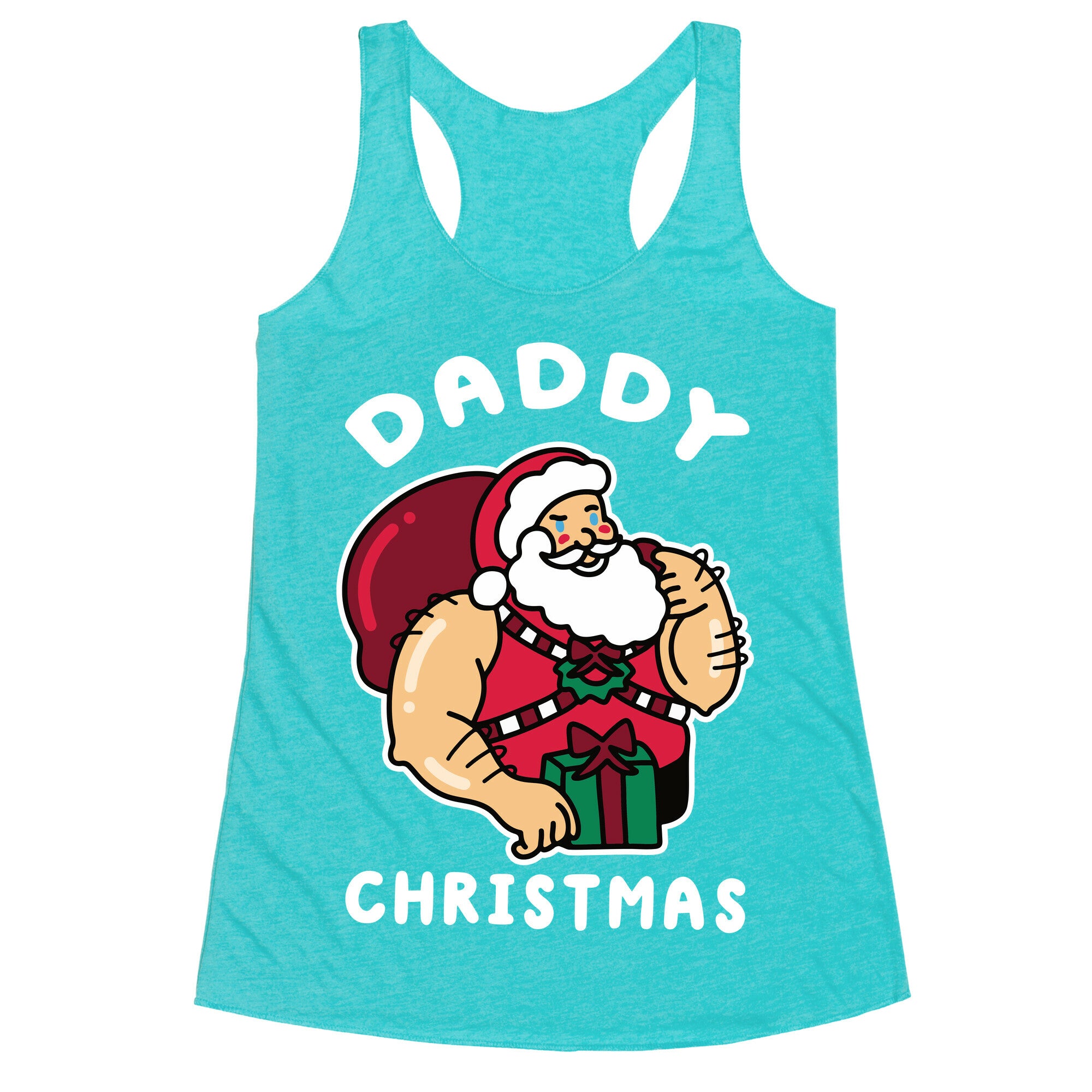 Daddy Christmas Racerback Tank