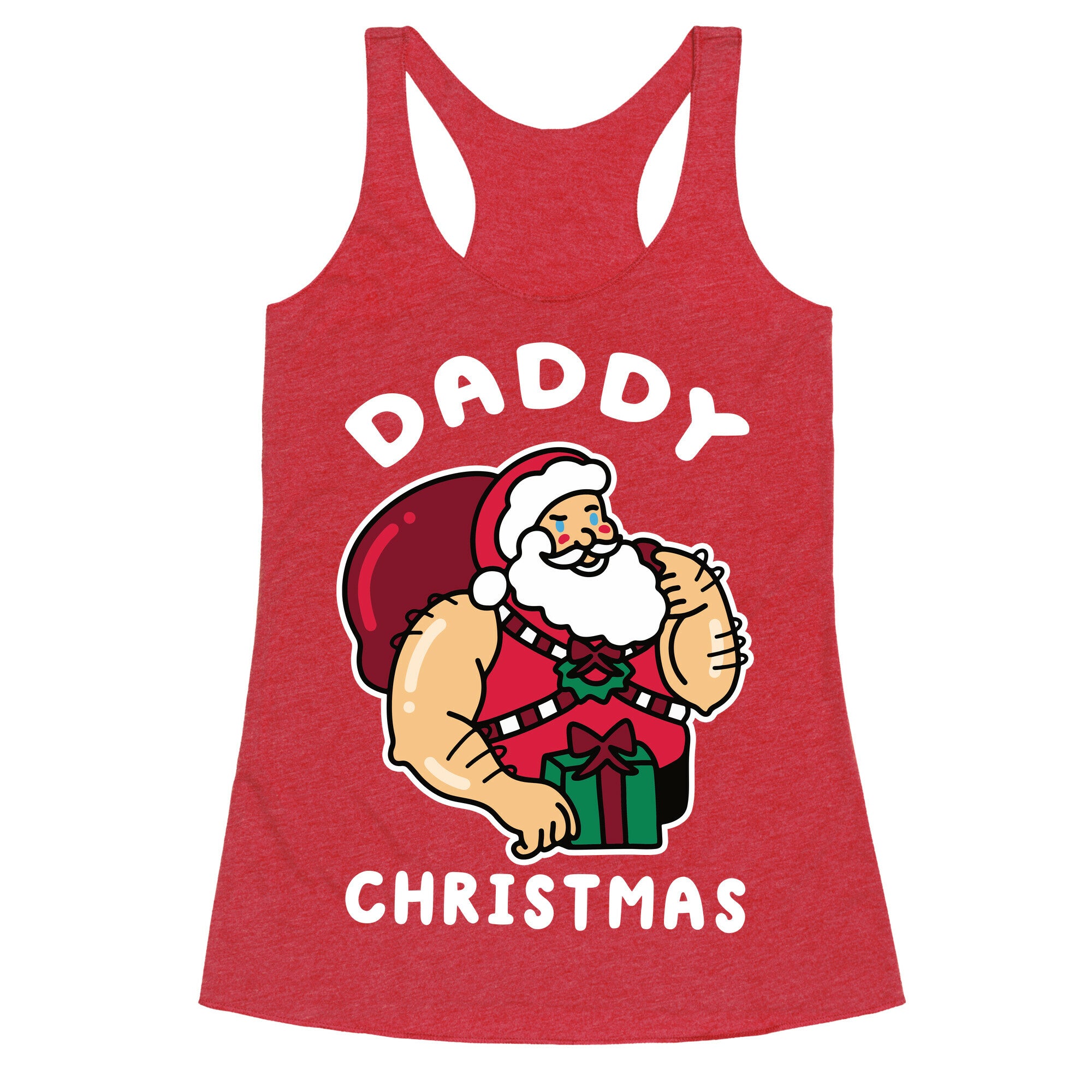 Daddy Christmas Racerback Tank