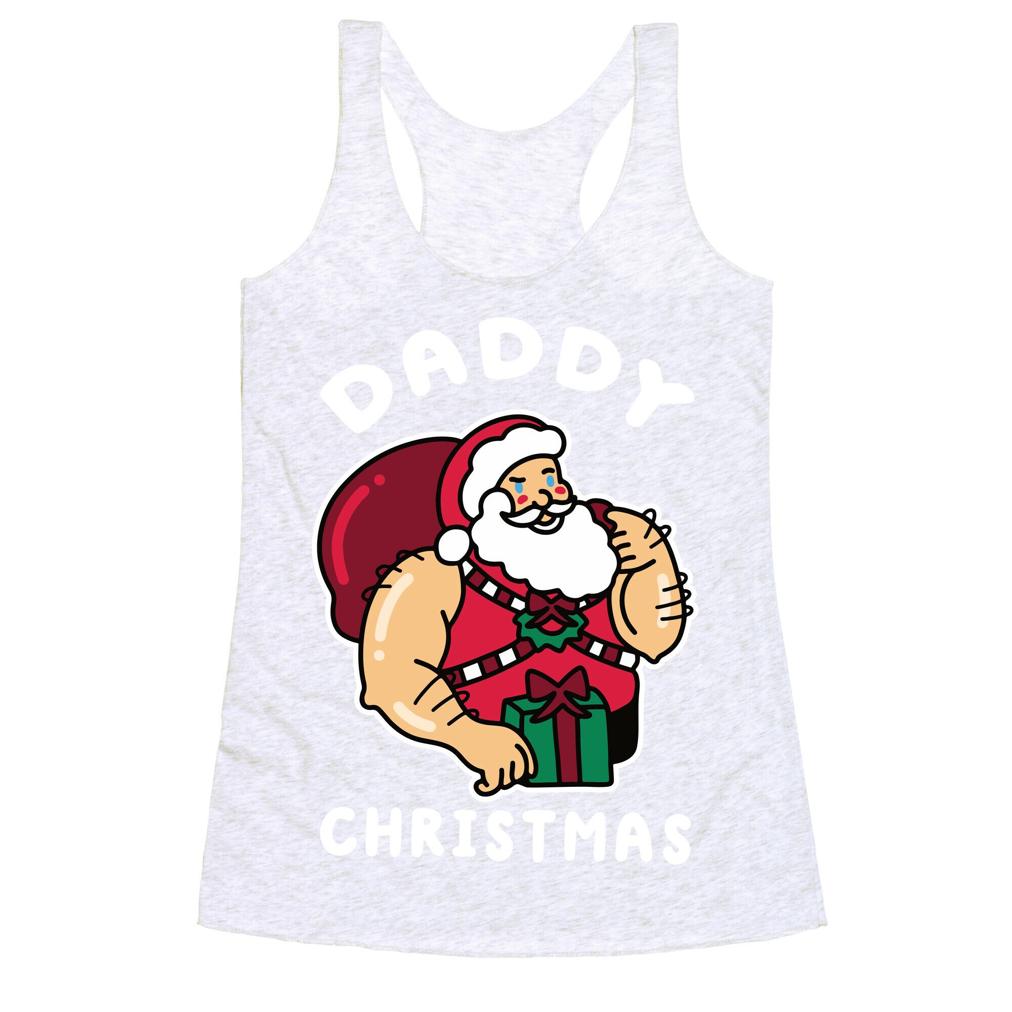 Daddy Christmas Racerback Tank