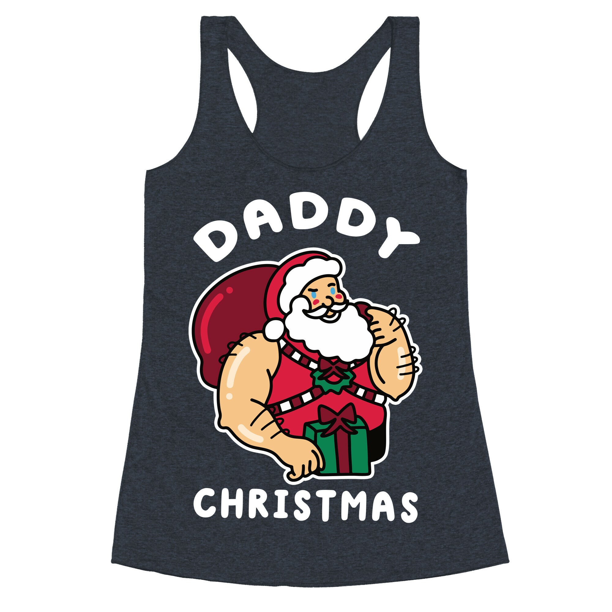 Daddy Christmas Racerback Tank