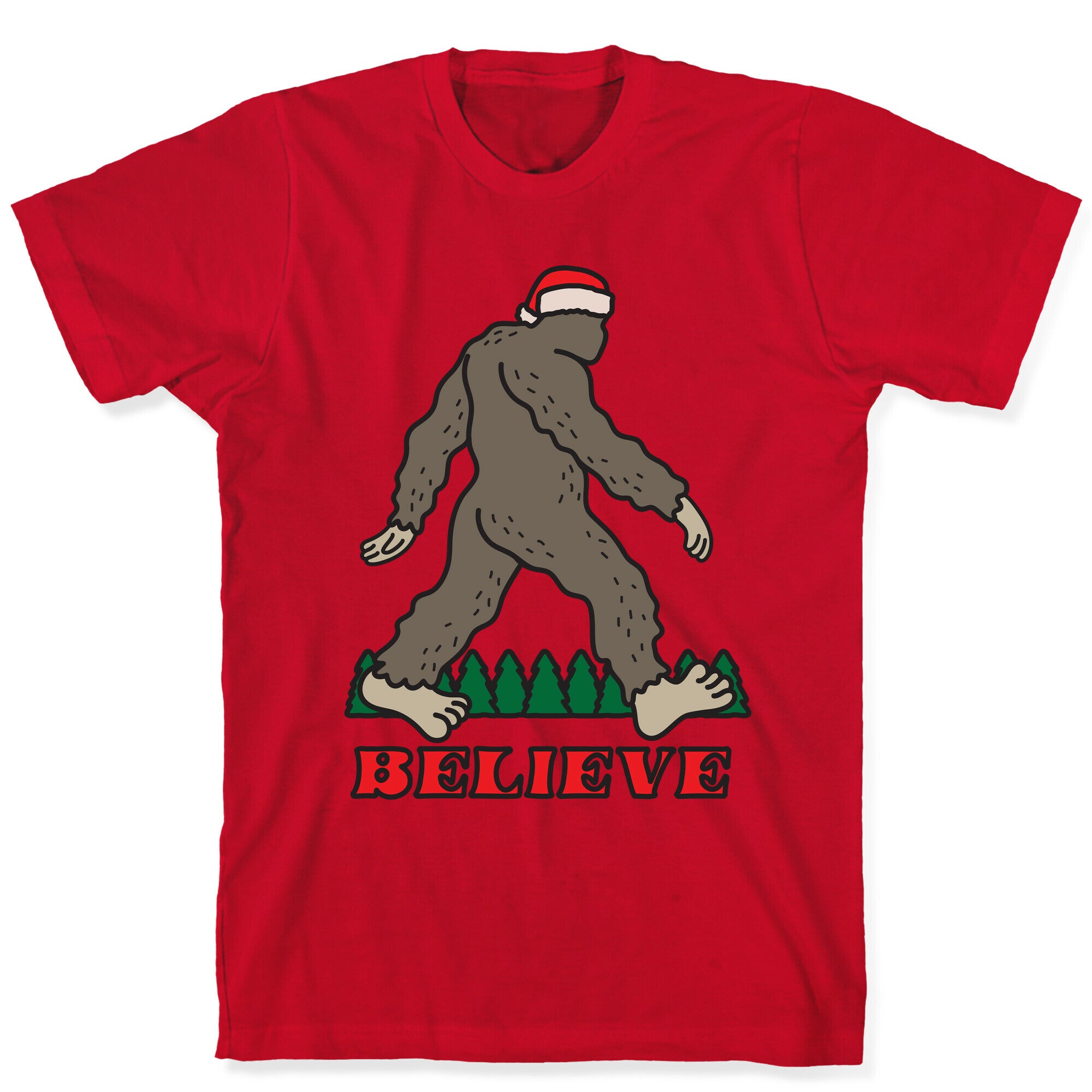 Santa Sasquatch T-Shirt