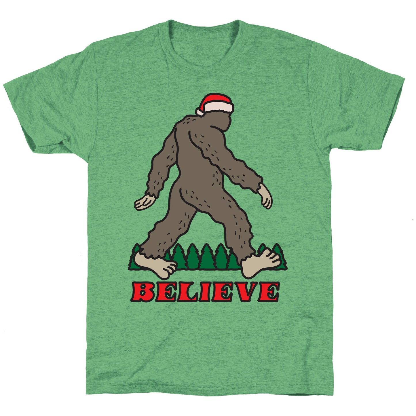 Santa Sasquatch Unisex Triblend Tee