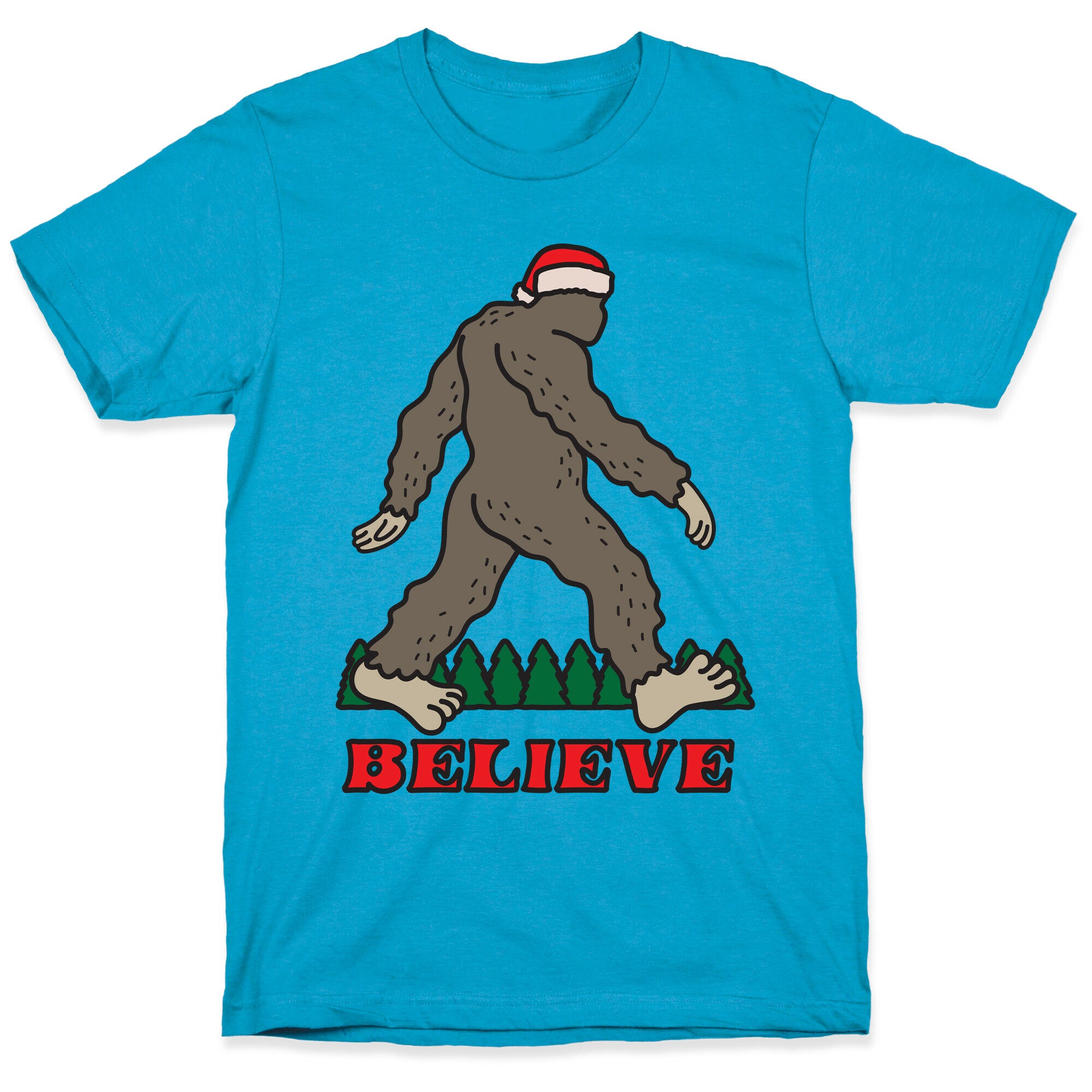 Santa Sasquatch Unisex Triblend Tee
