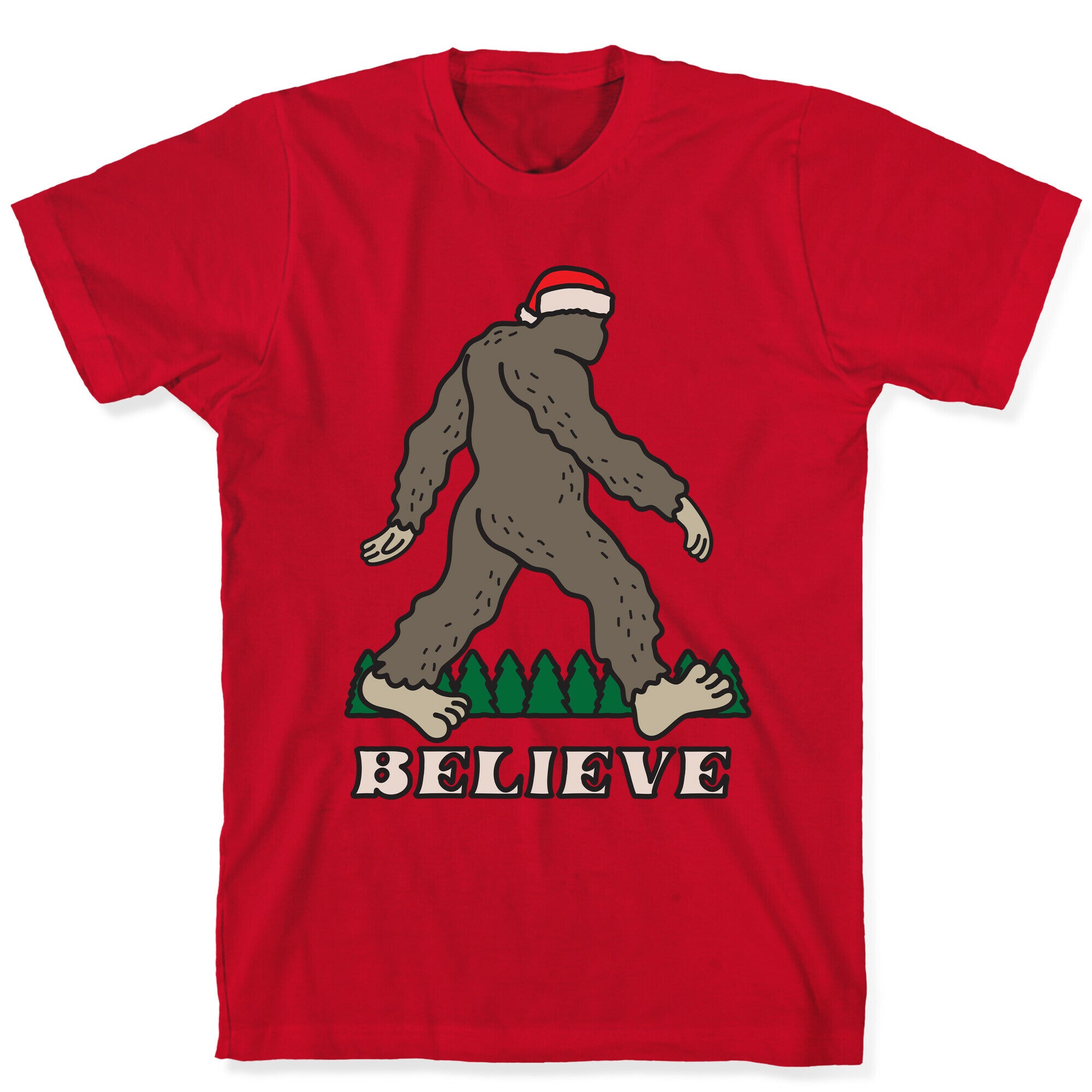Santa Sasquatch T-Shirt