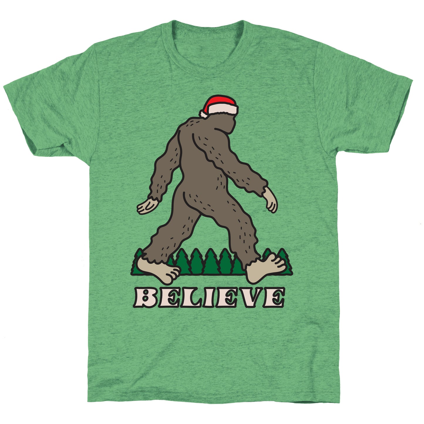 Santa Sasquatch Unisex Triblend Tee