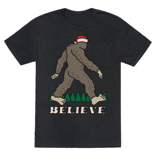 Santa Sasquatch Unisex Triblend Tee