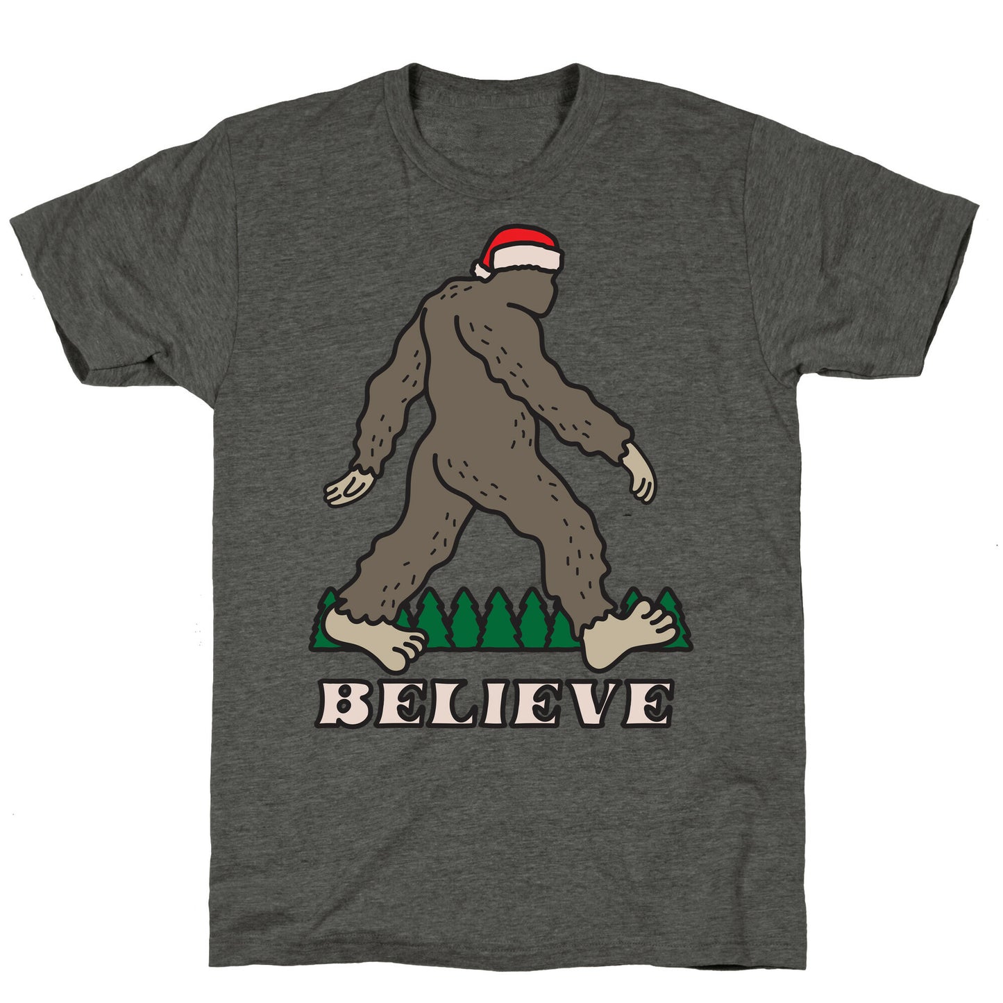 Santa Sasquatch Unisex Triblend Tee