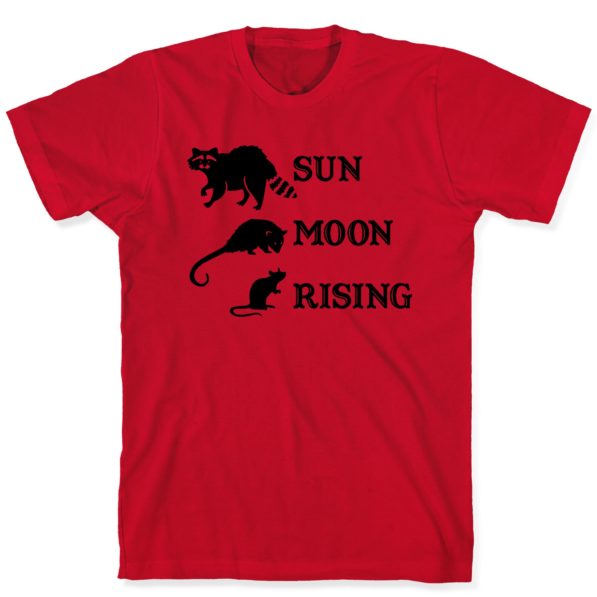 Big Three Astrology Trash Animals T-Shirt