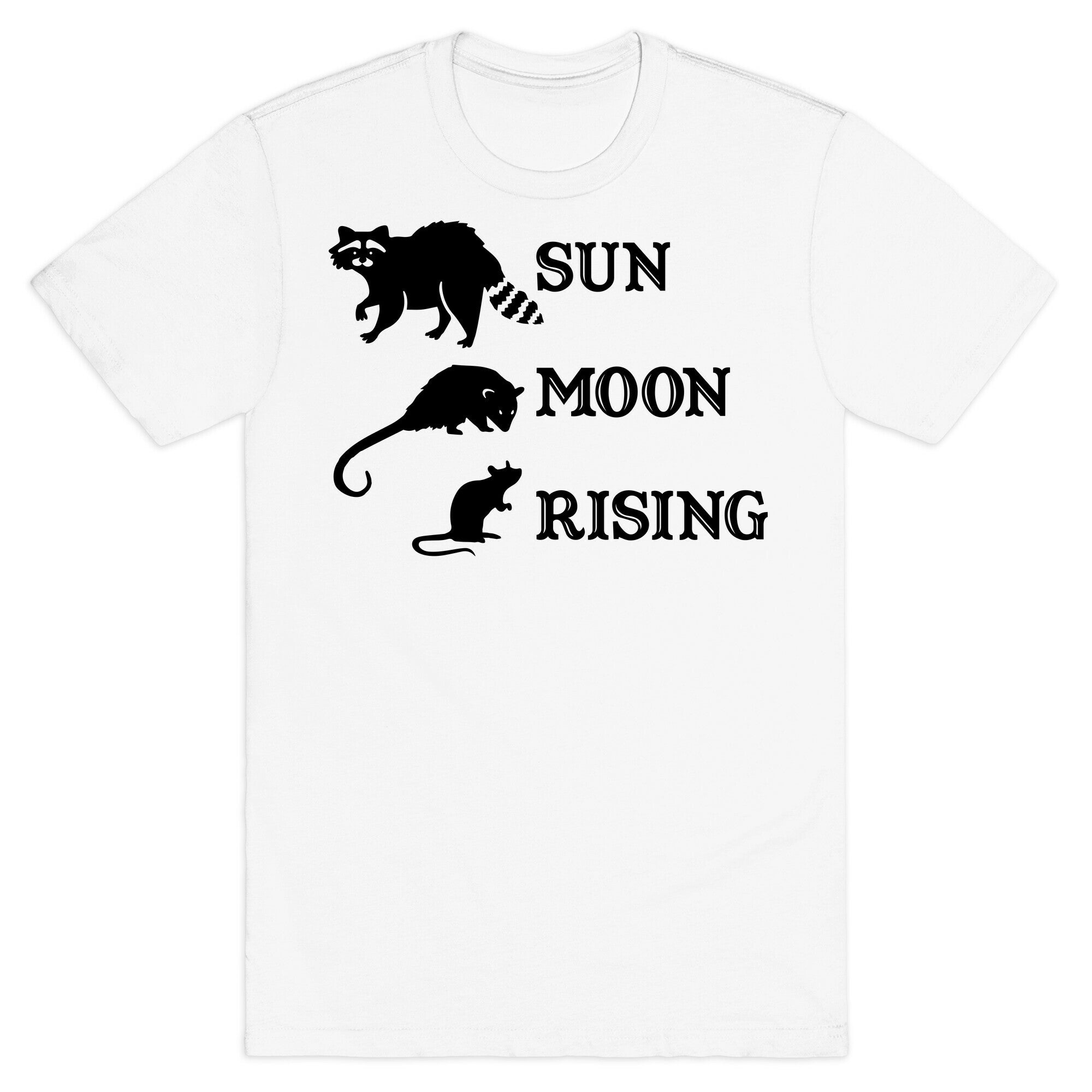 Big Three Astrology Trash Animals T-Shirt