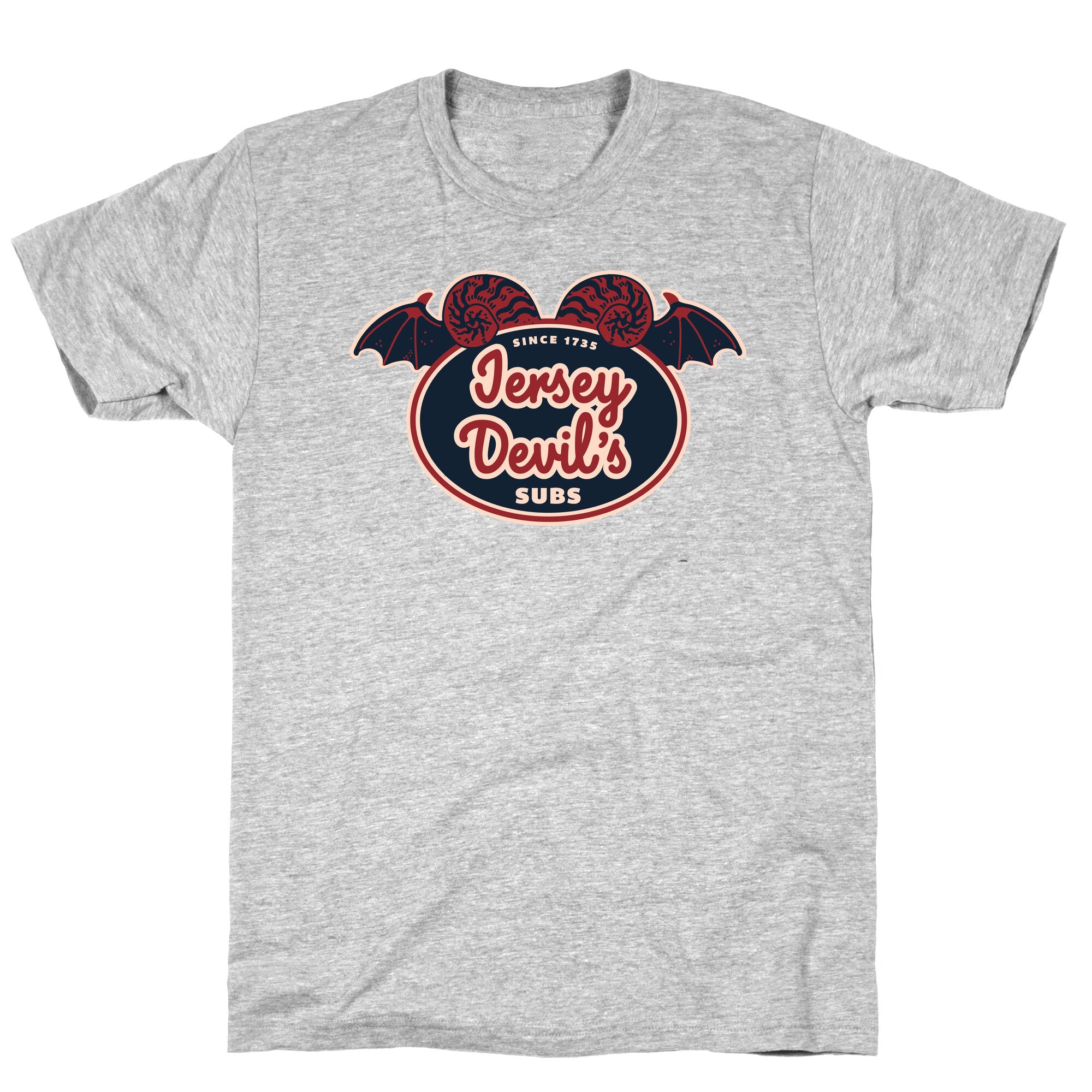 Jersey Devil Subs Logo Parody T-Shirt