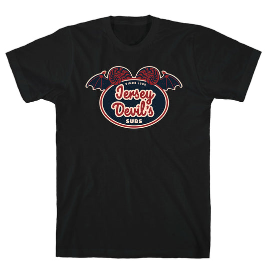 Jersey Devil Subs Logo Parody T-Shirt