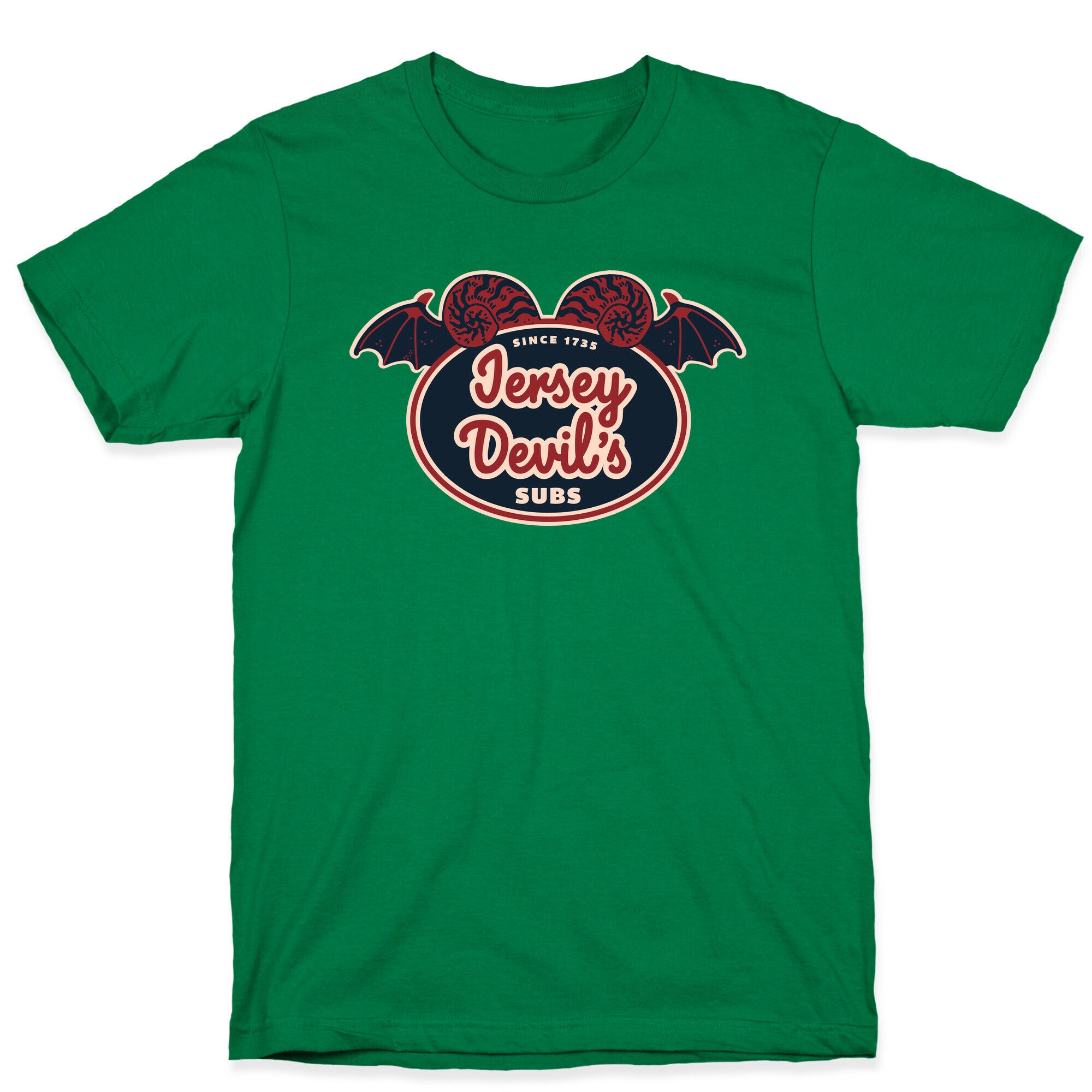 Jersey Devil Subs Logo Parody T-Shirt