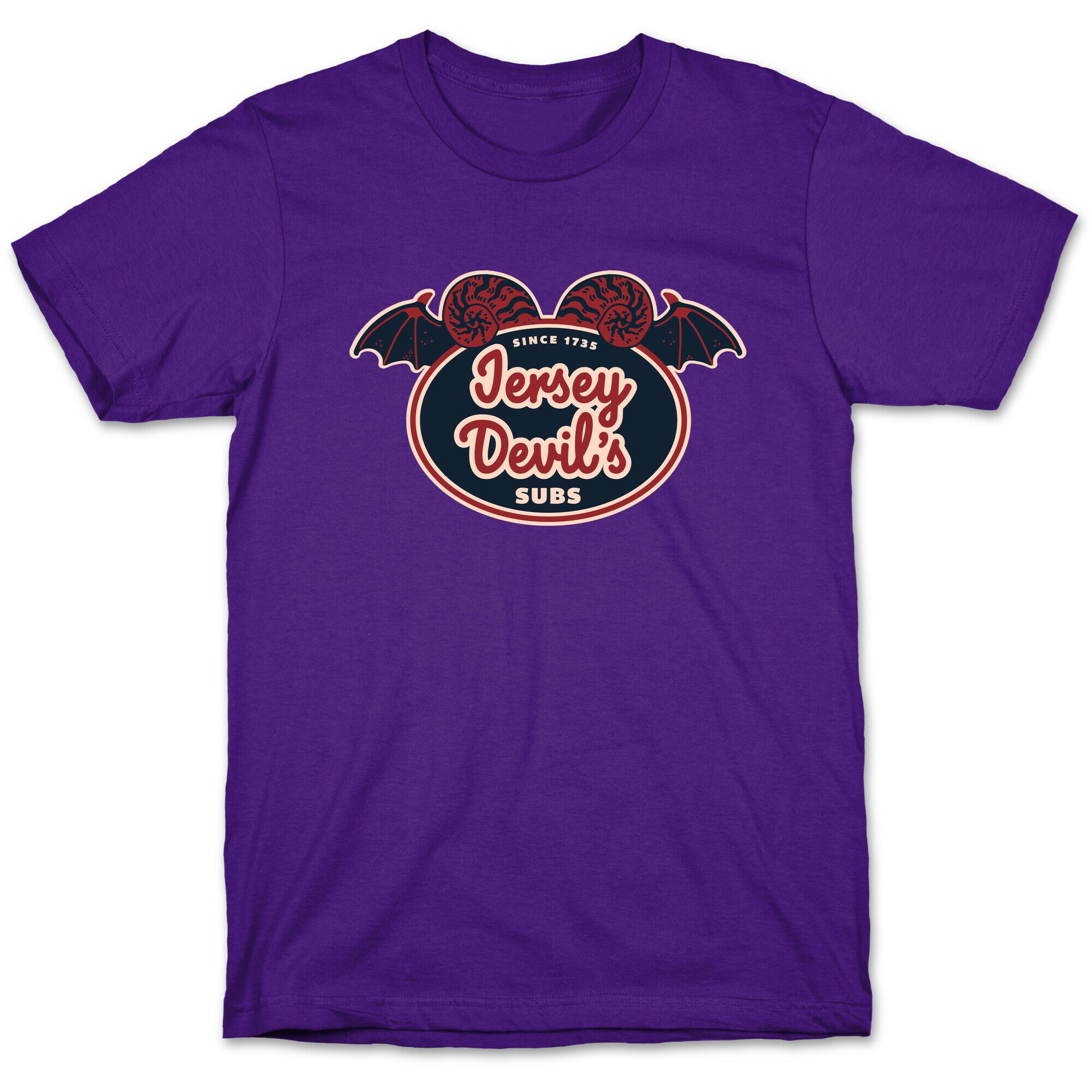 Jersey Devil Subs Logo Parody T-Shirt