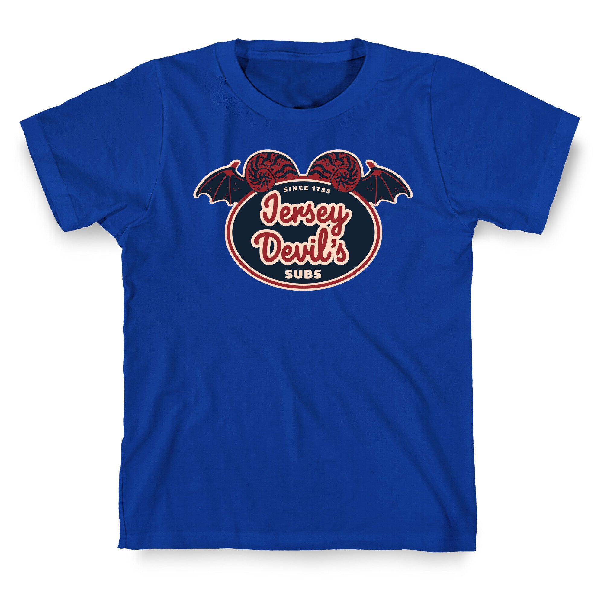Jersey Devil Subs Logo Parody T-Shirt