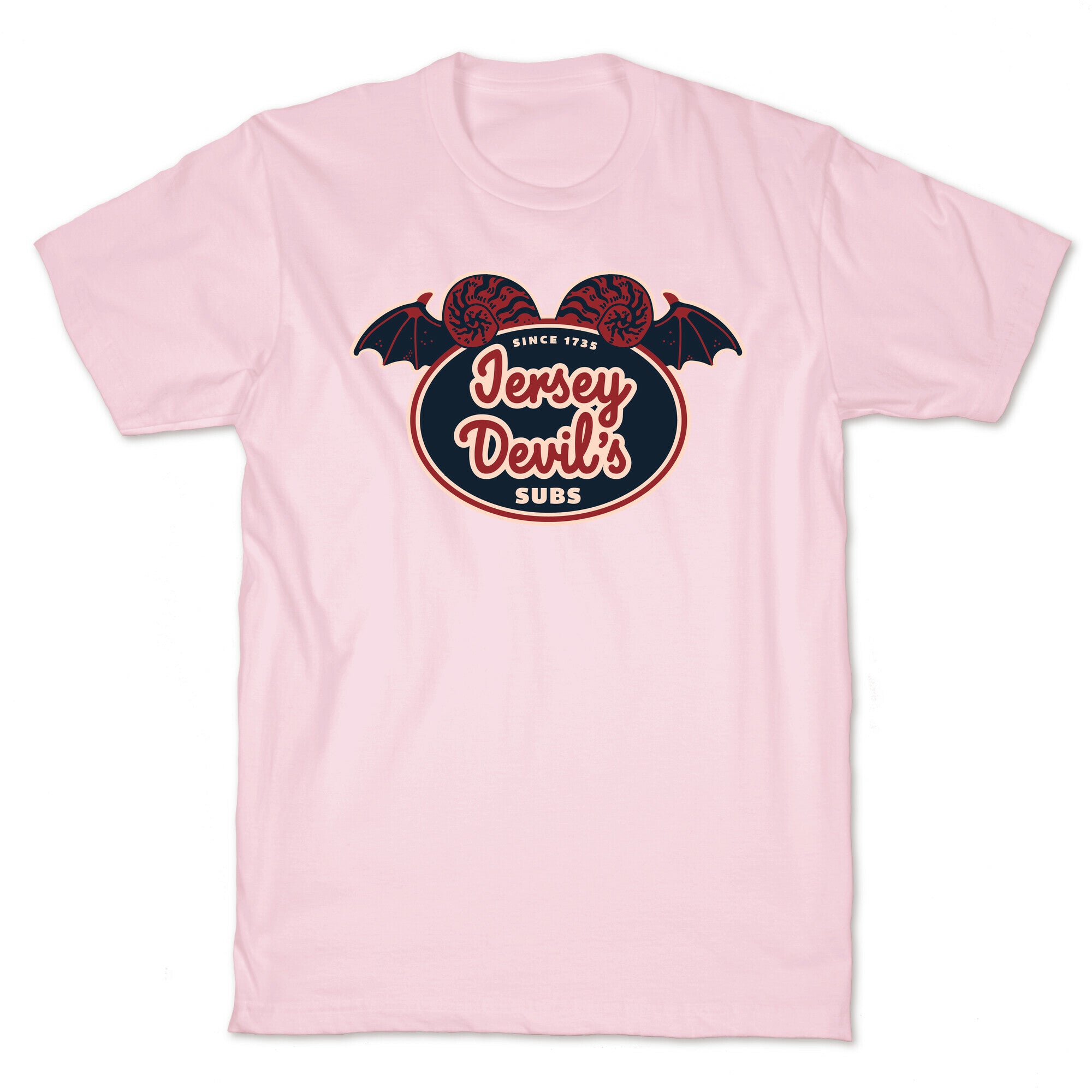 Jersey Devil Subs Logo Parody T-Shirt