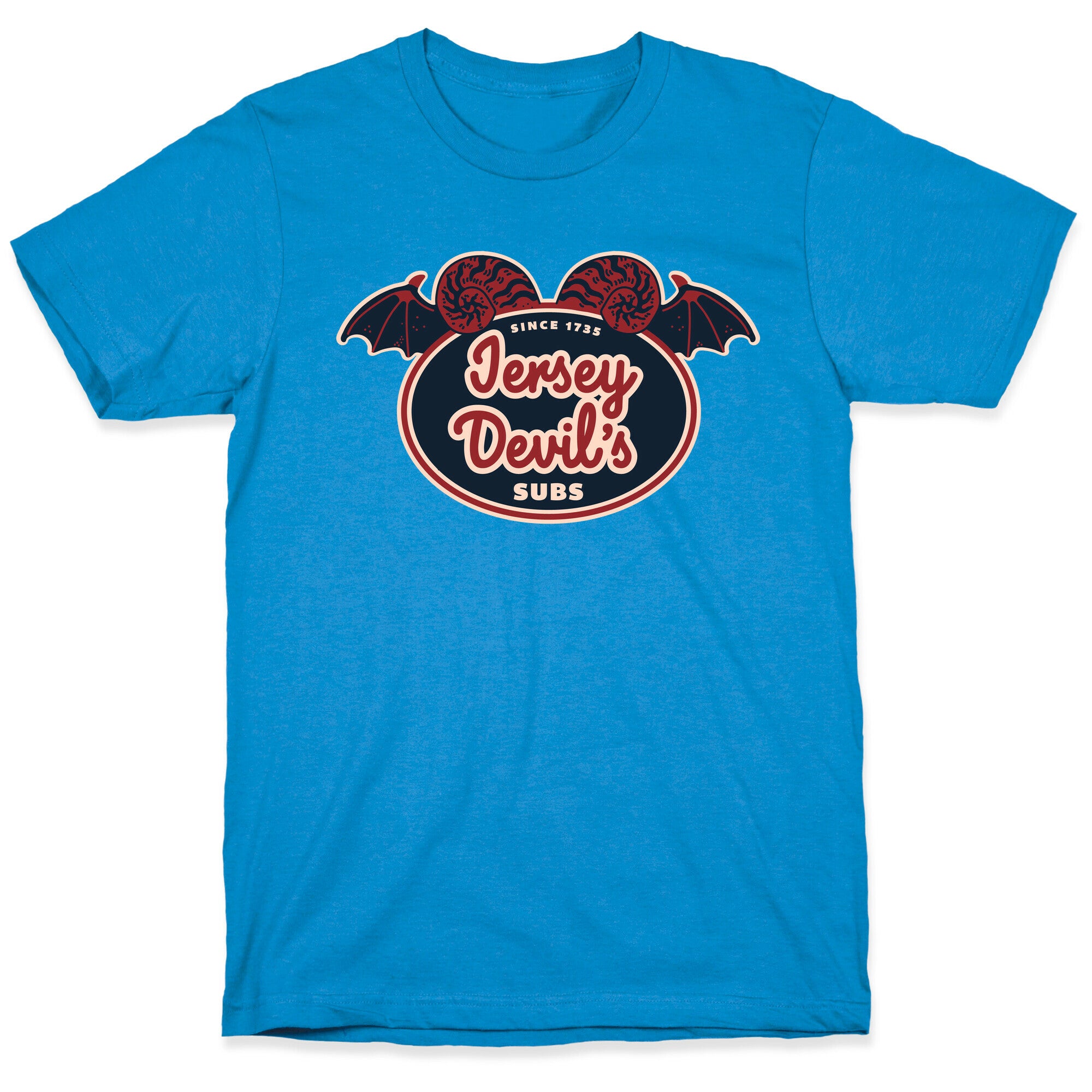 Jersey Devil Subs Logo Parody T-Shirt