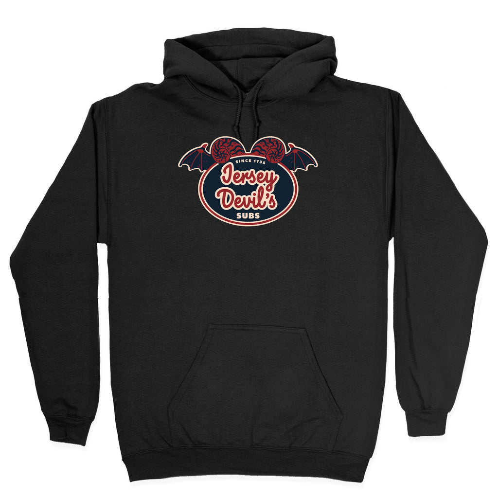 Jersey Devil Subs Logo Parody Hoodie