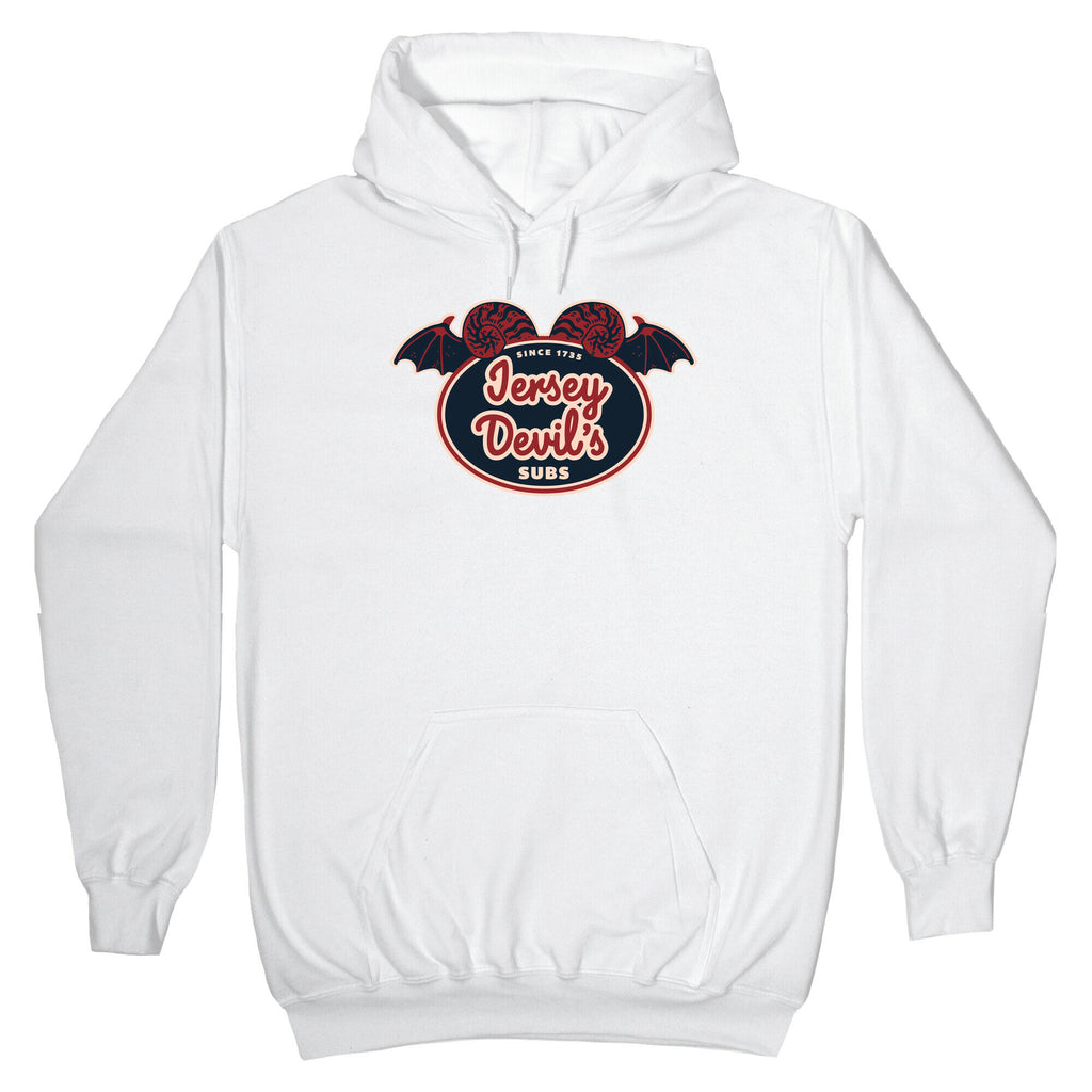 Jersey Devil Subs Logo Parody Hoodie
