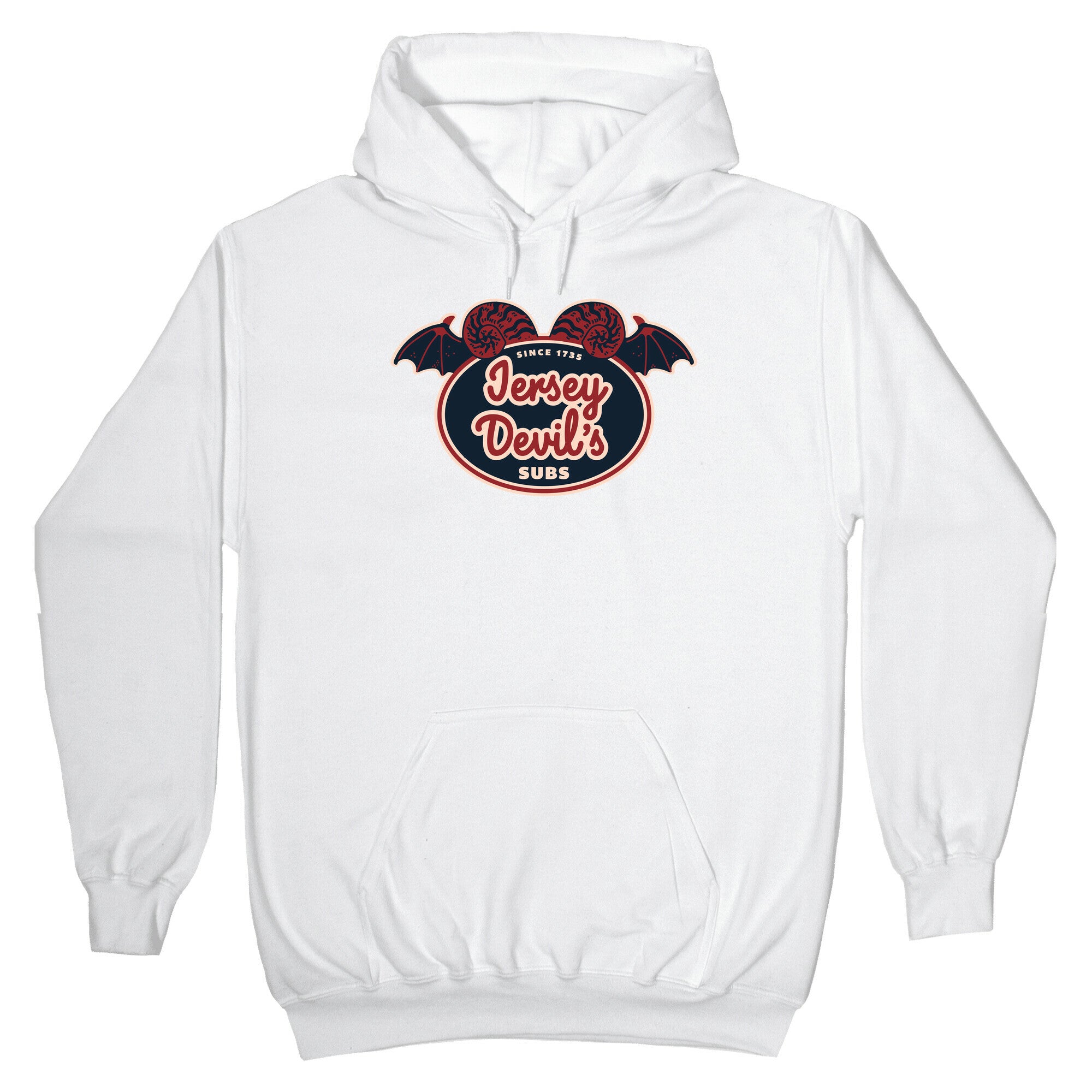 Jersey Devil Subs Logo Parody Hoodie