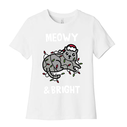 Meowy & Bright Women's Cotton Tee