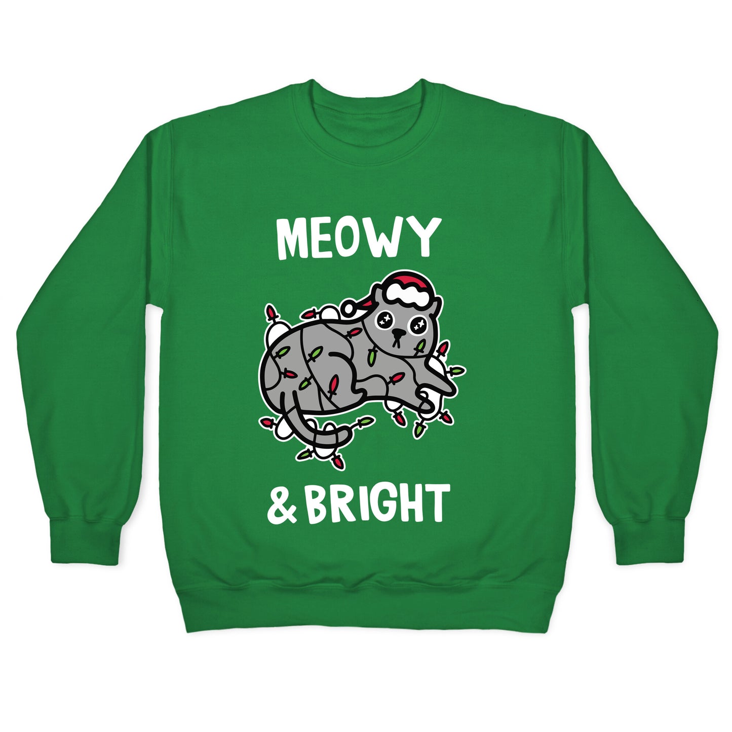 Meowy & Bright Crewneck Sweatshirt