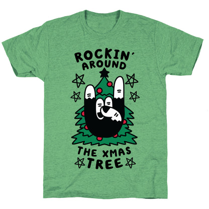 Rockin' Around the Xmas Tree Unisex Triblend Tee