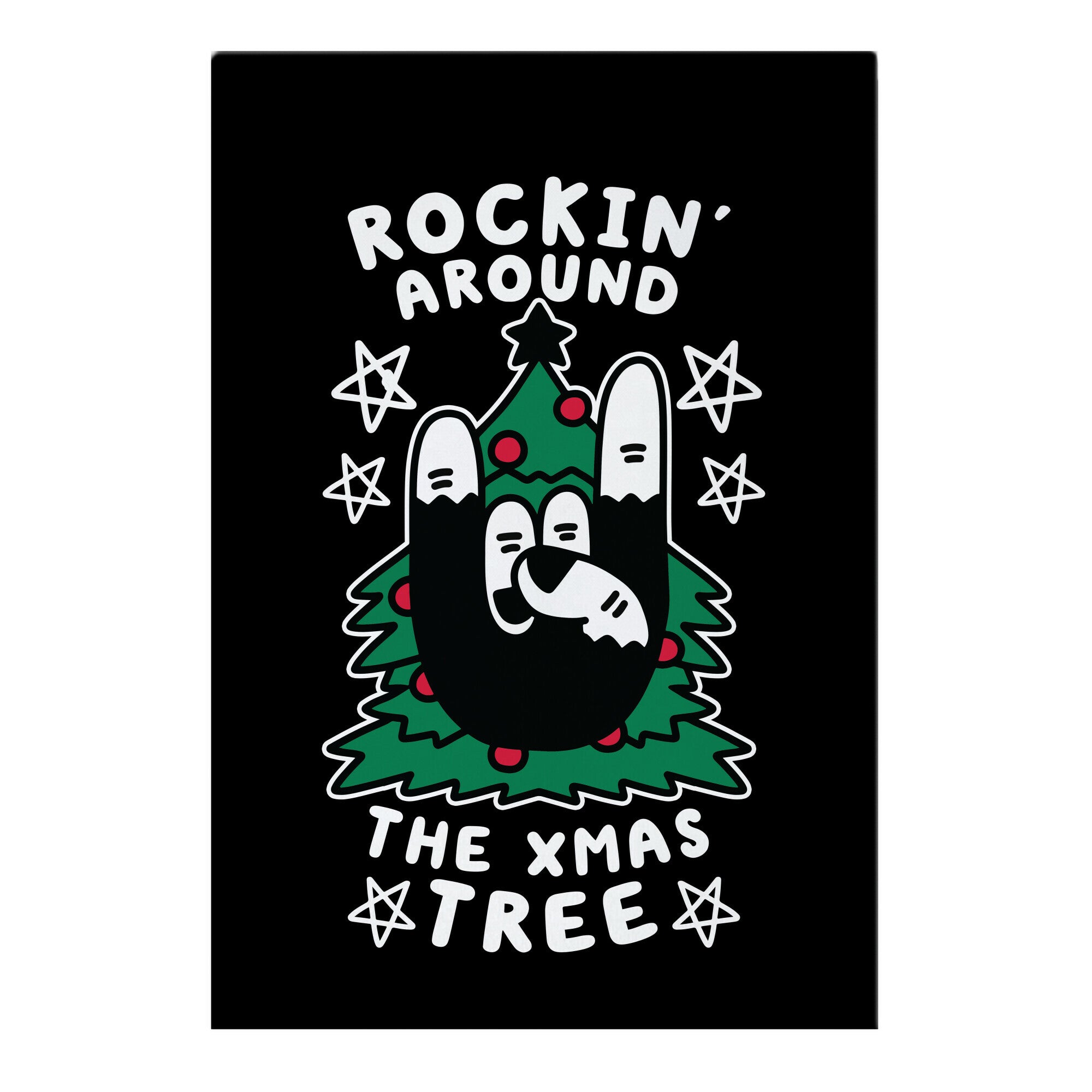 Rockin' Around the Xmas Tree Garden Flag
