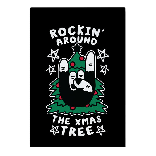 Rockin' Around the Xmas Tree Garden Flag