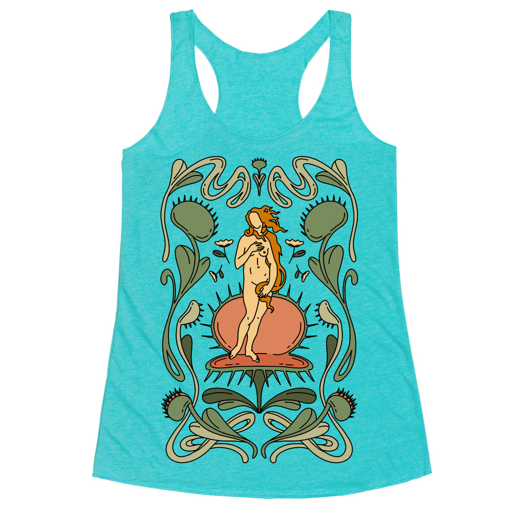 The Birth of Venus Fly Trap Racerback Tank