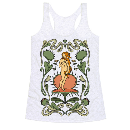 The Birth of Venus Fly Trap Racerback Tank